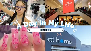 A DAY IN MY LIFE : MALL, NAIL SUPPLY, HOME DECOR SHOPPING | ICEYCOFFEY✨