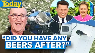 Man recounts terrifying light plane crash rescue | Today Show Australia