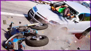 GTA 5 Motorcycle Crashes Episode 05 (Euphoria Physics Showcase)