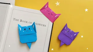 Origami Cat Bookmark | How to make paper cat bookmark