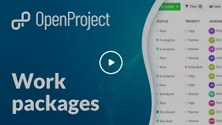 OpenProject Work Packages