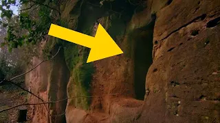 Der Mann suchte Schutz vor dem Regen in einer Höhle und beschloss, für immer darin zu bleiben!