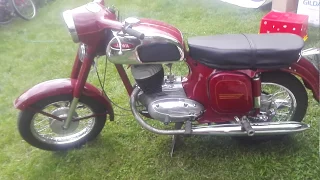 Jawa 250 592 Panelka, renovace, dvouklíčová brzda