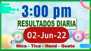 3 PM Sorteo Loto Diaria Nicaragua │ 02 de Junio de 2022