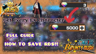 FULL GUIDE HOW TO SAVE RDS!! ONE PIECE BOUNTY RUSH TIPS AMD TRICKS!!!!