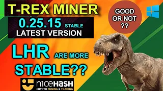 T-Rex Miner 0.25.15 Latest Version For Windows And Linux | Mhz is Decreasing ?