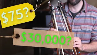 $75 to $30,000 CELLO BOW (Can you hear the difference?)