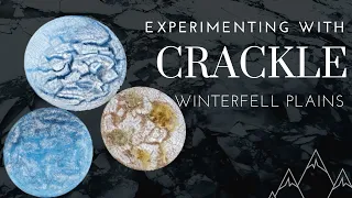 Basing Miniatures- Winterfell Plains Crackle Paint To Get Ice Effects For Your Miniatures & Hobby