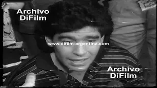 Diego Maradona's father is interned and says he will not play again for the National Team - 1986