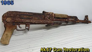 Ak47 gun restoration 1965 model,AKM restoration old gun restoration