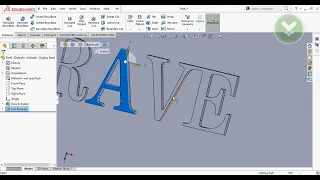 How To Engrave Text on SolidWorks Part File Tutorial for Beginners