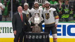 The Las Vegas Golden Knights wouldn't touch the Clarence S. Campbell Bowl 👀