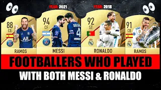 FOOTBALLERS Who Played With Both MESSI & RONALDO! 😱😵 ft. Ramos, Dybala, Hakimi… etc