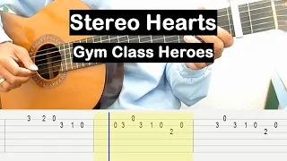 Stereo Hearts Guitar Tutorial (Gym Class Heroes) Melody Guitar Tab Guitar Lessons for Beginners