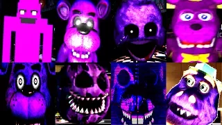 15 PURPLE ANIMATRONIC JUMPSCARES! | FNAF & Fan Games