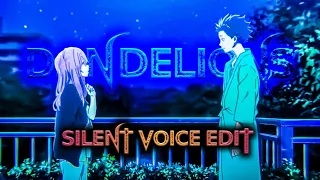 Dandelions Ft. Silent Voice Edit😍 | Dandelions X Silent Voice Edit | Silent Voice Edit Status 😍🥰