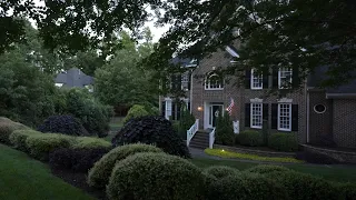 American Neighborhood Walk at Sunset with Fireflies | Nature Sounds for Sleep and Study