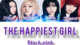 black pink 'the happiest girl ' lyrics مترجمة