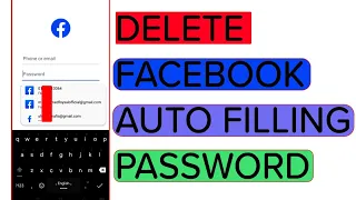 Android Phone: How to Clear Autofill data on Facebook App.
