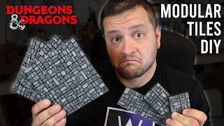 Modular Tiles!  DIY Crafting Essentials for #dungeonsanddragons