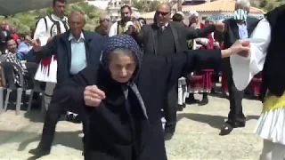 100 year old Yiayia dances Tsamiko on Easter Sunday in Nafpaktos