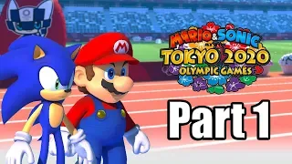 MARIO & SONIC AT THE OLYMPIC GAMES TOKYO 2020 Gameplay Walkthrough Part 1 - No Commentary