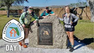 my first day hiking across the entire state of Florida| Day 1 of the Florida Trail