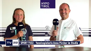 SPORT TV22: Die Nachwuchs-Tennisspielerin Anna Pircher