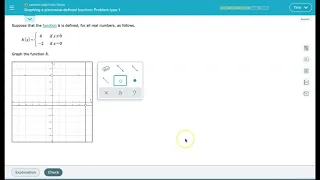 Graphing a Piecewise Defined Function: ALEKS Problem Type 1