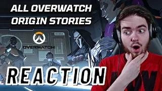 ALL OVERWATCH ORIGIN STORIES! | New Overwatch Player REACTION