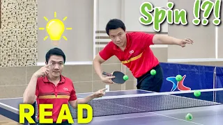 READ SPIN of Forehand Pendulum Serve