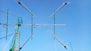 проверка поворотного устройства с фреймом для EME / Ant rotator check with frame and 8 ants