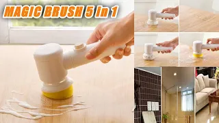 Magic Brush 5 in 1 Electric Cleaning Sikat Pembersih Lantai Kamar Mandi,Dapur,Dan Toilet