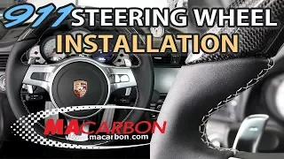 Porsche 991 Steering Wheel Installation (MACarbon)