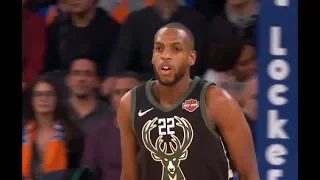 Khris Middleton Highlights vs Knicks RS19G22 - 10 Pts, Benched (01.12.18)