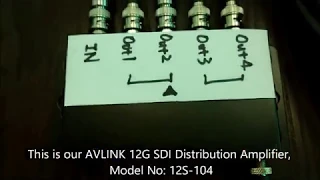 12G-SDI 4 ports/8ports Distribution Amplifier