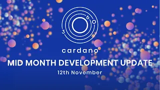 Mid Month Development Update – November