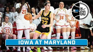 Iowa at Maryland | Feb. 4, 2024 | B1G Basketball in 60
