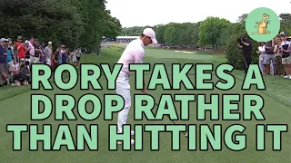 Rory McIlroy Takes a Smart Penalty Drop- Golf Rules Explained