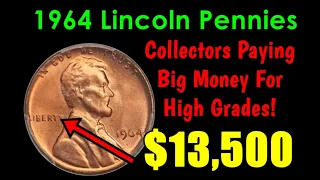 1964 Lincoln Pennies That Coin Grading Experts Pay Big Money For - $13,500 Estimate!!