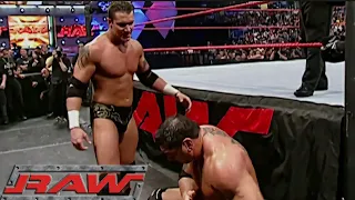 Randy Orton vs Batista Non-Title Match + Randy Orton Challenges Batista Segment RAW Apr 04,2005