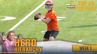 Herd Hierarchy: 49ers, Chiefs, Bengals battle for No. 1 in Colin's Top 10 entering Week 1 | THE HERD