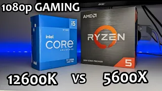 Intel Core i5-12600K vs AMD Ryzen 5 5600X - BEST 1080p Gaming CPU For 2022