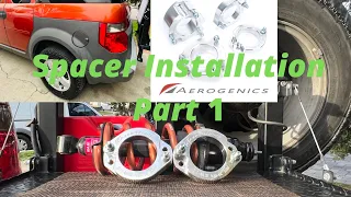 Lifting my Honda Element - CRV- Aerogenics Spacer - Part 1