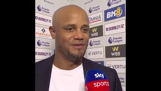 Burnley manager Vincent Kompany responds to some supporters booing players.