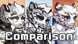 Mountain Animations Comparison | Arknights/明日方舟 マウンテンのアニメーション比較