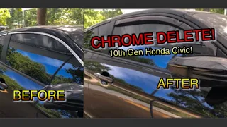 CHROME DELETE | Plasti Dip | WeatherTech Rain Guards (2020 Honda Civic Si Coupe)