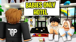 I Found A BABIES ONLY HOTEL.. So I Went UNDERCOVER! (Brookhaven RP)