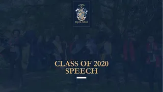 Peponi School - Class of 2020 Speech