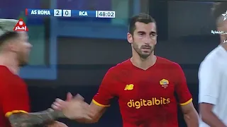 As #Roma vs #RCA troisième but en faveur de As #Roma #Mkhitaryan #Shomurodov